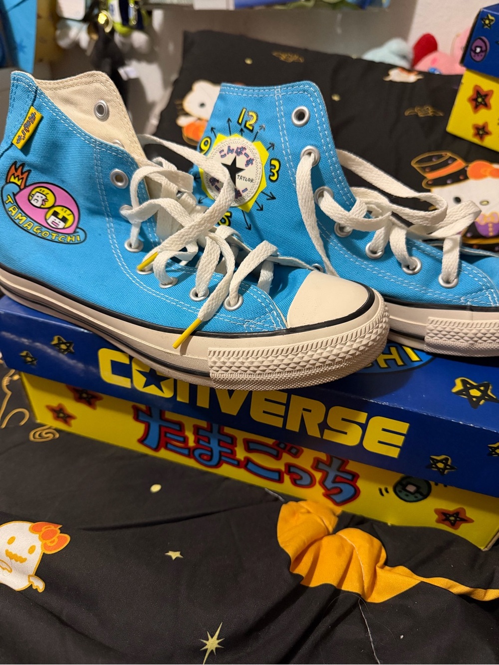 Tamagotchi x Converse Bright Blue High-Top Sneakers